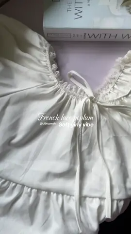 Talaga namang soft girly ka sa top na to 😩🤍 #softgirlaesthetic #peplumtop #peplum #fypシ゚viral 