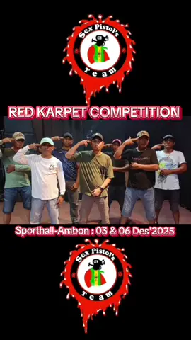 SEX PISTOL LEGEND in RED CARPET COMPETITION 2025. ( 03 & 06 Desember 2025 ) with : @Frangky Hammer @kk KEN😎 @Andre_Masbaitubun @Cupakapras @ElloLegend25 @user13451323278 #beranda #disco90 #dance #hiphop #fyppppppppppppppppppppppp 