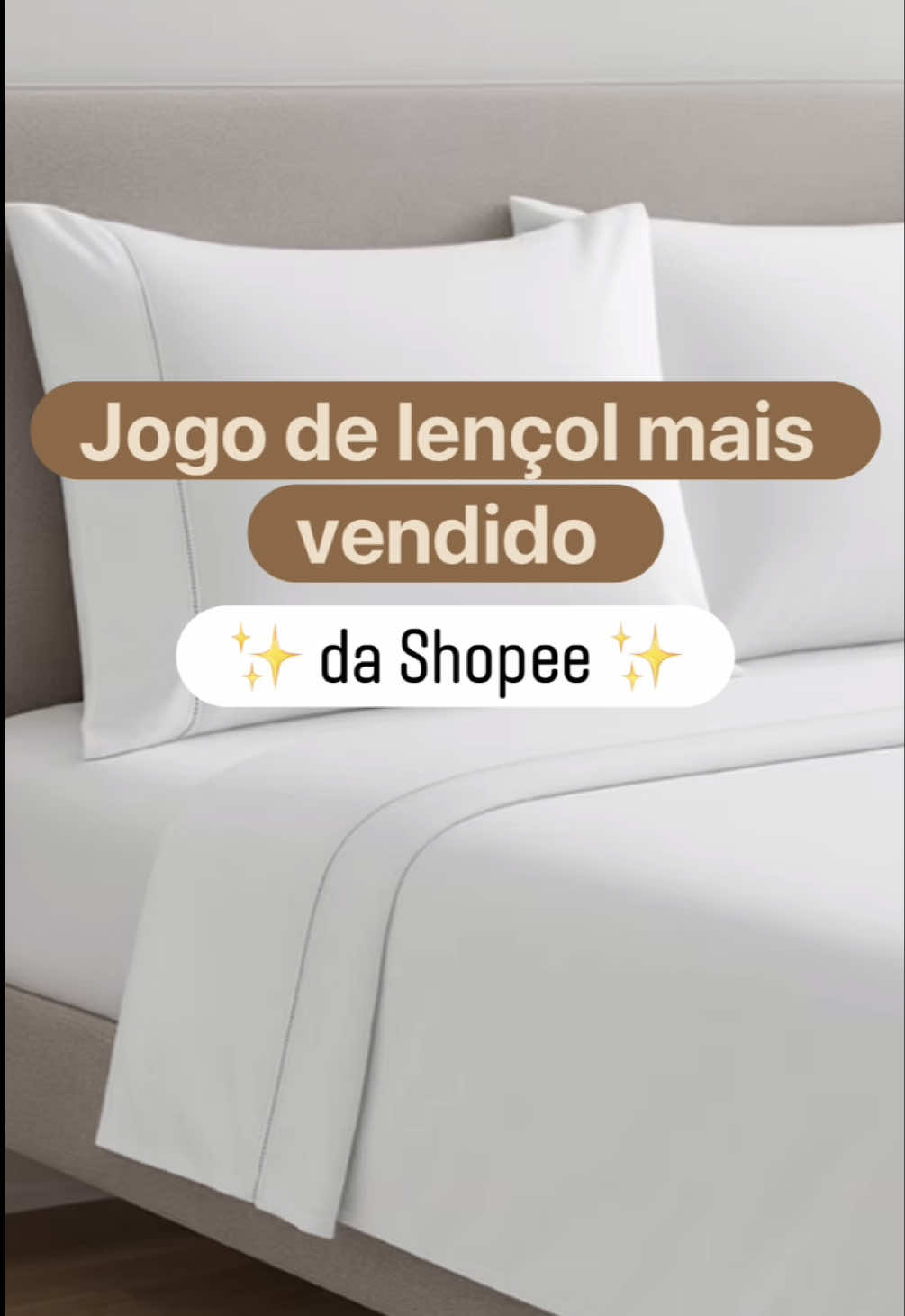 Jogo de lençol 3 peças 400 fios com fronhas em ponto palito.  Conforto, economia e elegância. 😍 Aproveite antes que acabe. 💨 Cole o Id no app da Shopee: AMT-QPS-WWS #lencol #jogodelencol #achadinhosdashopee #achadinhos #camaposta 