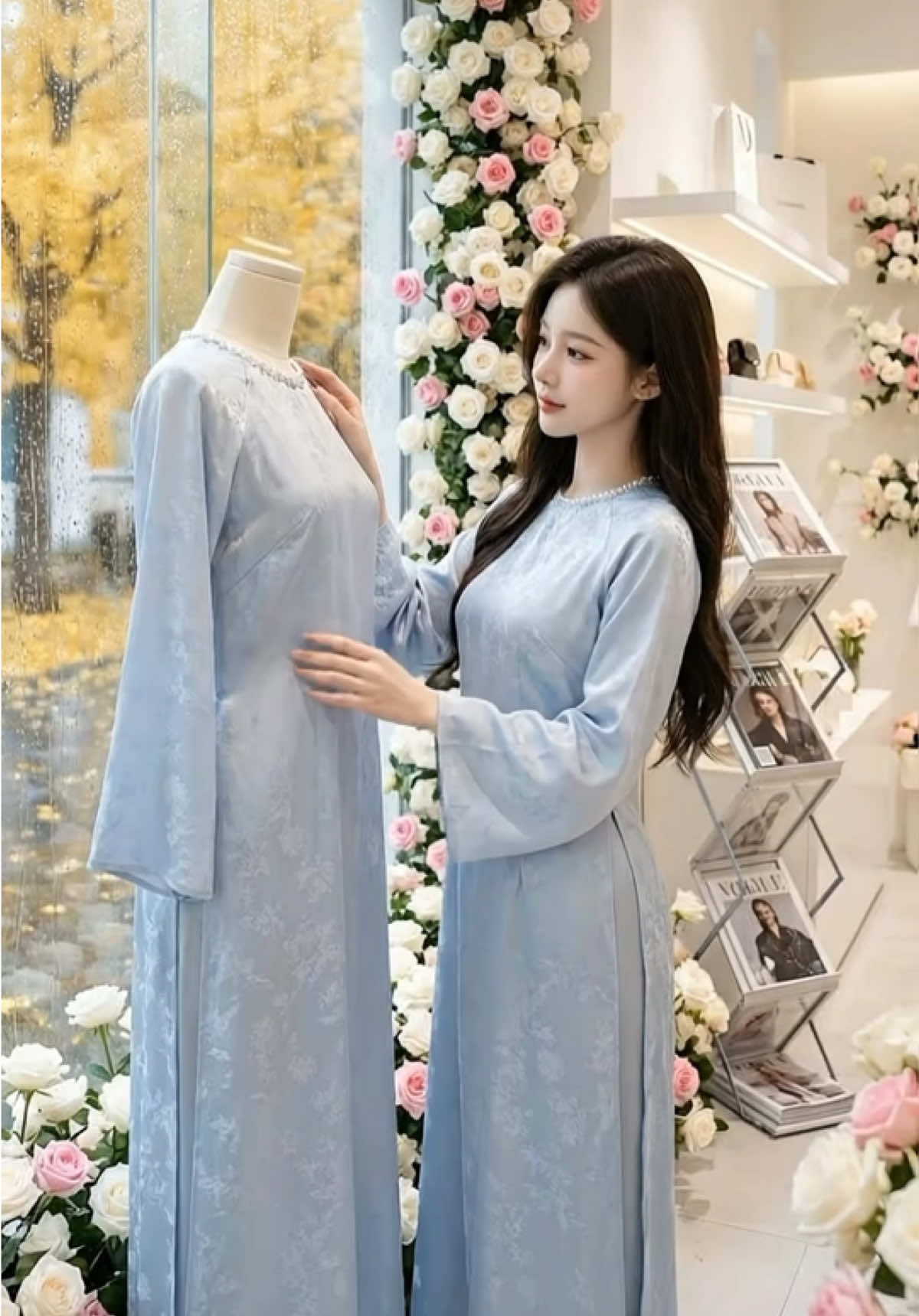 Áo dài TÂM GIAO cách tân#hin_shop16 #xuhuong #shopping #thoitrangnu 