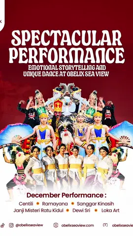 Jadwal pertunjukan seni tari Obelix Sea View Desember 2025, ✨ sewa mobil + driver jogja 🗺️ paket wisata jogja 👨‍👩‍👧‍👦 group & family trip 🧳 solo trip 🚐 private trip ##sewamobiljogja##paketwisatajogja ##wisatajogja ##obelixseaview