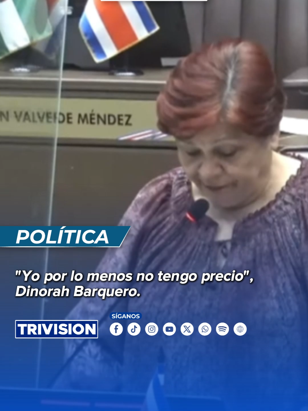 🔴 #NoticiasTrivisión | Durante el debate reglado del 25N, la diputada liberacionista Dinorah Barquero calificó de graves las declaraciones de Ada Acuña, quien afirmó que “algunas mujeres se han vendido en el plenario”. Barquero aseguró: “Yo por lo menos no tengo precio”. También se dirigió a Luz Mary Alpízar, señalando que “la han acribillado” dentro del partido oficialista.