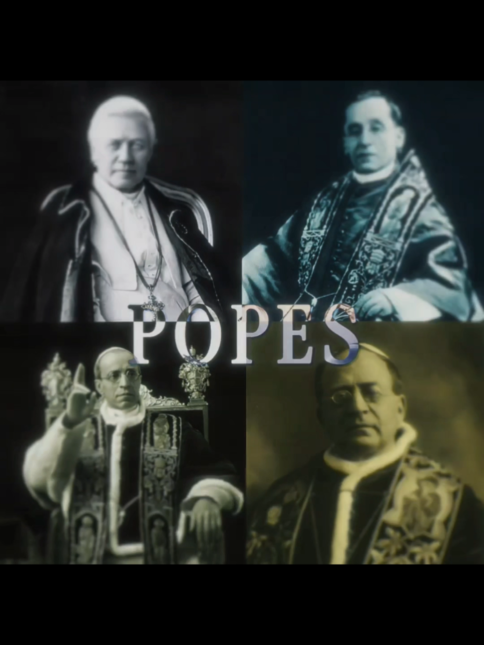 PART 1 | Popes of the 20th Century 🤍✨️ (I need to repost with another music because i was just informed that the original music with this template is 😭😭😭) #catholic #edit #pope #popepius #fyp 
