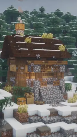 🏠❄️🌨️ | Full Build Tutorial on my Youtube! #Minecraft #minecraftbuilds #youtube #yunomiles #minecrafttimelapse 