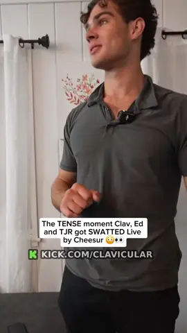 The TENSE moment Clav, Ed and TJR got SWATTED Live by Cheesur 😳👀 #clavicular #edmatthews #tjr 