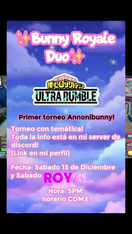 Torneo My Hero Ultra Rumble! #myheroultrarumble #mhur #fyp #parati #deku 
