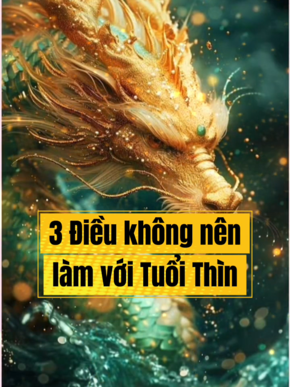 3 điều chớ nên làm với Tuổi Thìn #tuvi #tuvi12congiap #tuvisomenh #tuoithin 