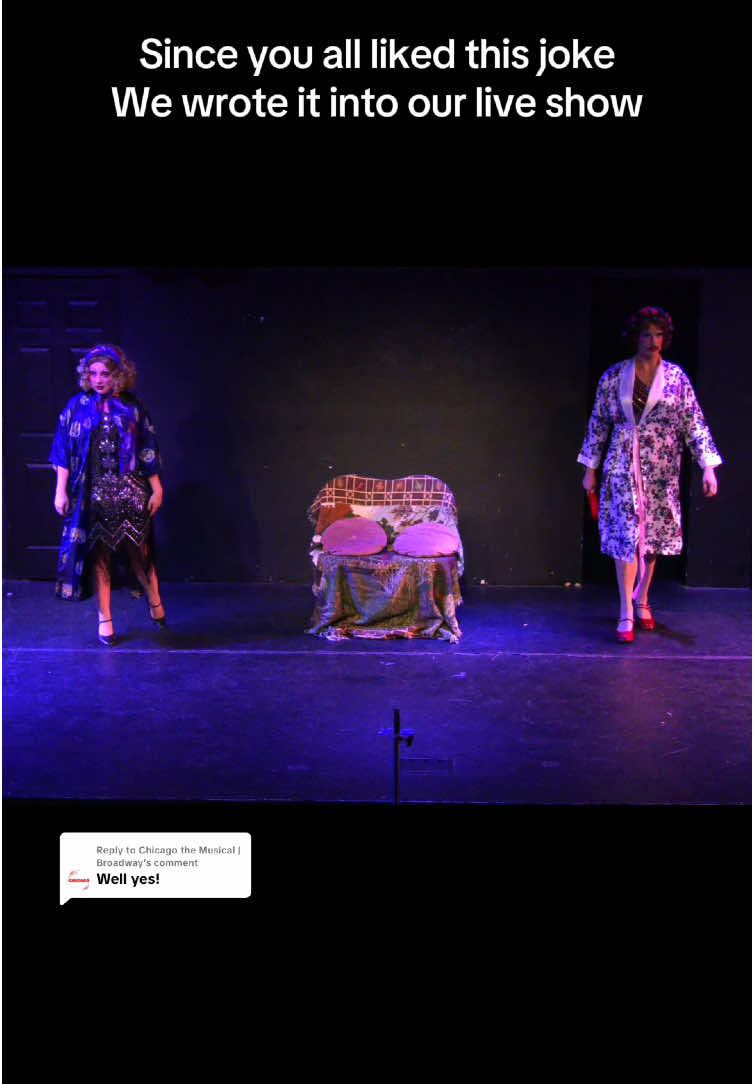 Replying to @Chicago the Musical | Broadway and btw you could see this 