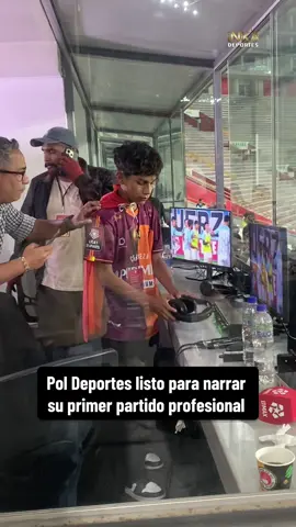 #poldeportes listo para su debut en la narración. Desde el #estadionacional para el partido entre #cristal y #alianzalima 