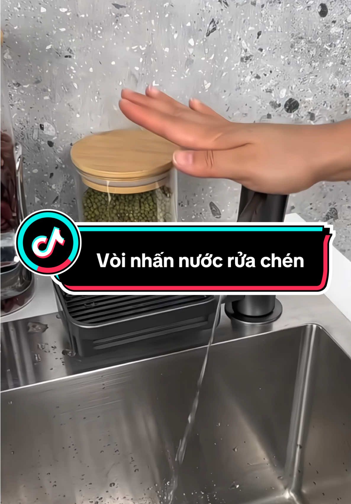 Vòi nhấn nước rửa chén kèm giá để đồ #voihutnuocruachen #voihutnuocruabat #voihutdauruabat #voihutdauruabattienloi #donhabep 