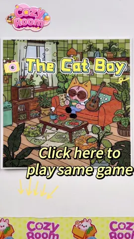 Scenic name: The Cat Boy 👦 link in my bio or 📌 vid #cozyroom #christmass #DIY #stickers #usa 