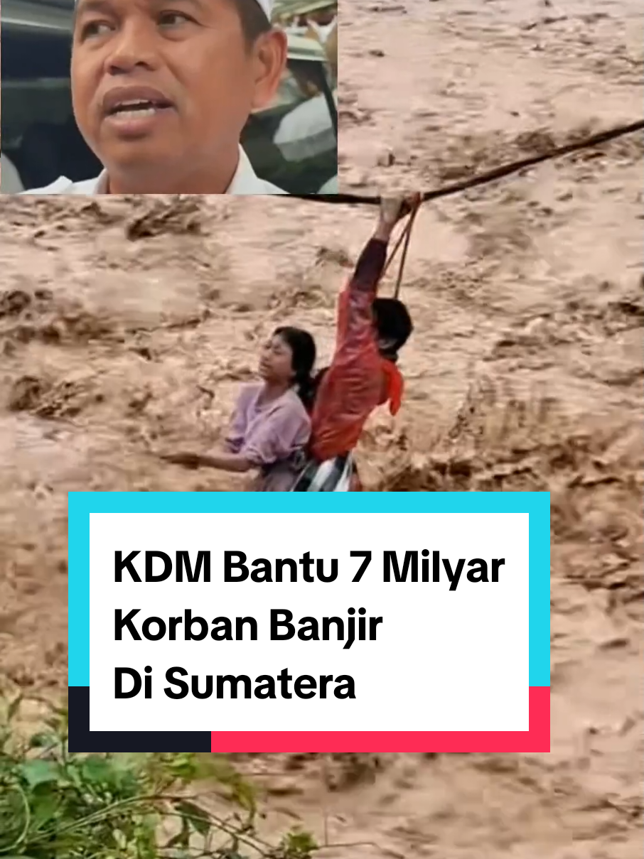 KDM Siap Bantu Korban Banjir di Padang Sumbar, Aceh & Sibolga Sumut. Gubernur Jawa Barat Dedi Mulyadi 