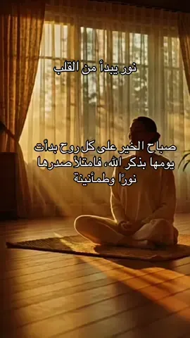صباح الخير على كل روح بدأت يومها بذكر الله، فامتلأ صدرها نورًا وطمأنينة#همسة❤️الروح 