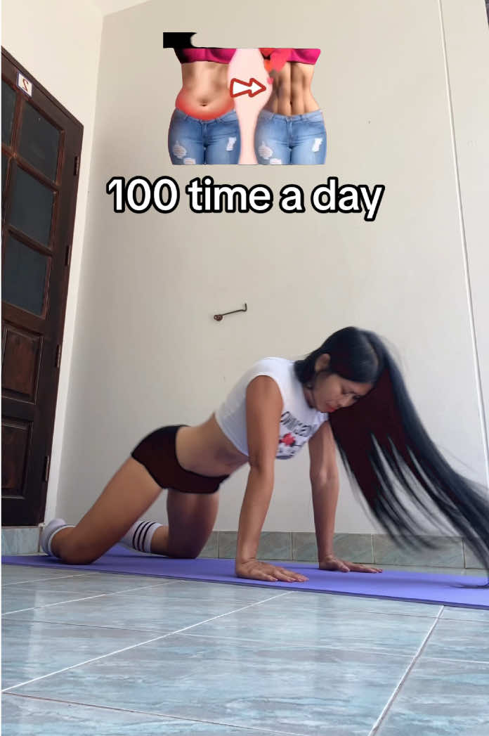 ตื่นมาทำเลยวันละ100ครั้งทุกวันพุงยุบ #ลดพุง #ลดหน้าท้อง #sports 