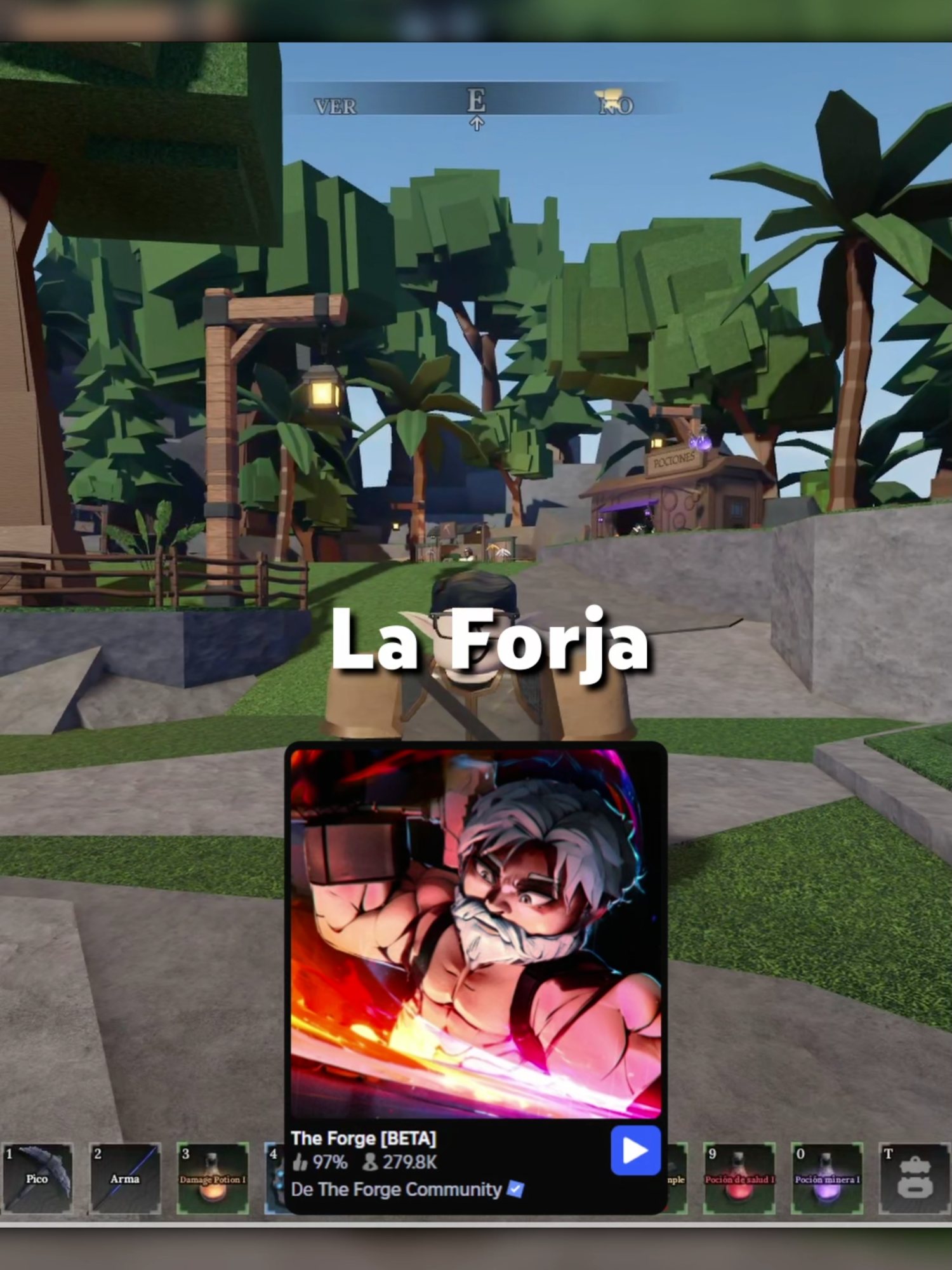 Cómo encontrar la guitarra perdida en La Forja #robloxespañol #laforja #theforge #robloxenespañol