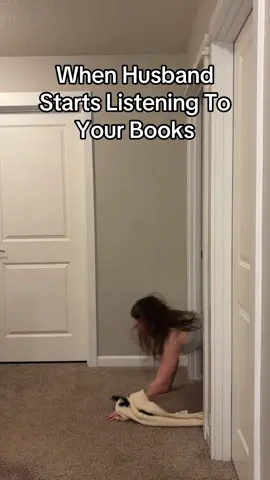 I love that my husband not only listens to me talking (sometimes crying) about my books, he has them on audible now and talks to me about them 🤩  Idea from Cr: @katewolfereads  *the rug burns are real 😂 #bookhusband #BookTok #darkromance #romantasy 
