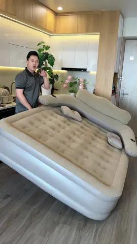 Đệm hơi có tựa lưng êm ái tiện lợi đa dạng nhiều và màu sắc, tặng kèm bơm tự động siêu nhanh #demhoi #demhoitubom #modofo #nhanuytin88 