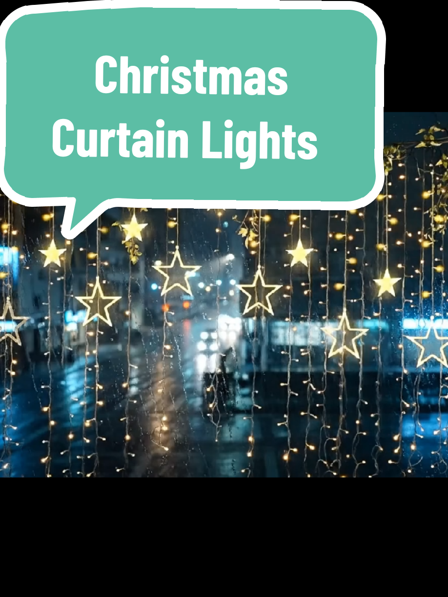 Ang Ganda nang Christmas lights NATO sobrang mura pa ✨🌟 #christmaslights #christmasdecor #curtainlights #christmastree 
