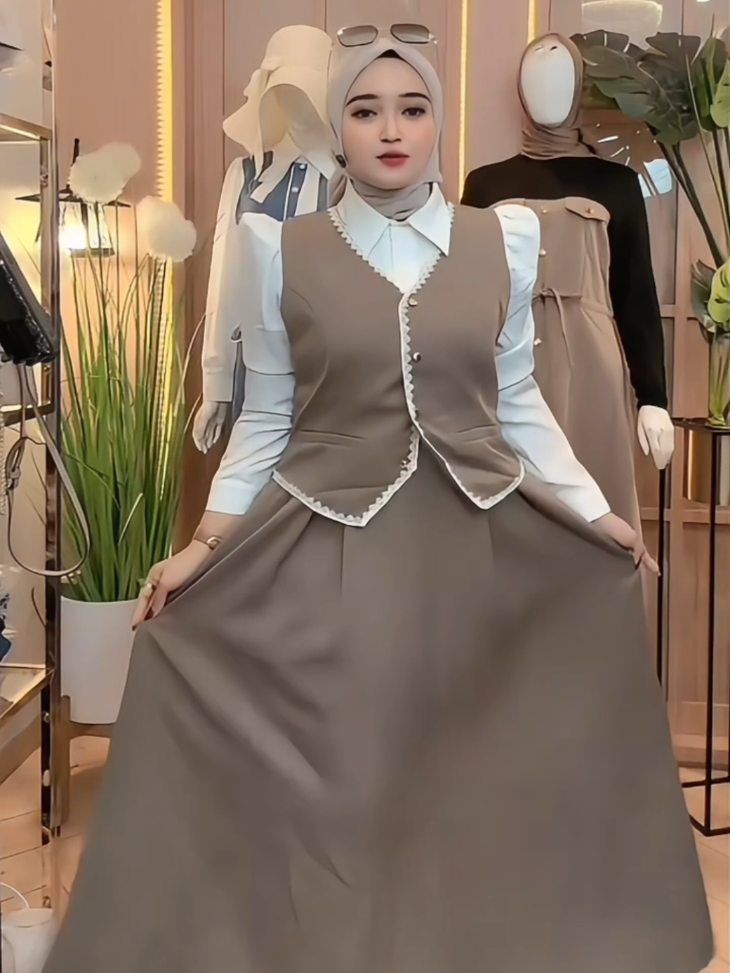 Nazima Dress - Gamis Rompi Wanita muslim  #dress #dresskekinian #dressterbaru #dresslebaran #fy 