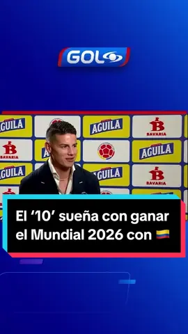 #JamesRodríguez 👊🏻 quiere ganar el #Mundial2026 🏆 con la #SelecciónColombia 🟡🔵🔴. El '10' Habló en exclusiva con 'Noticias Caracol' #GolCaracol 