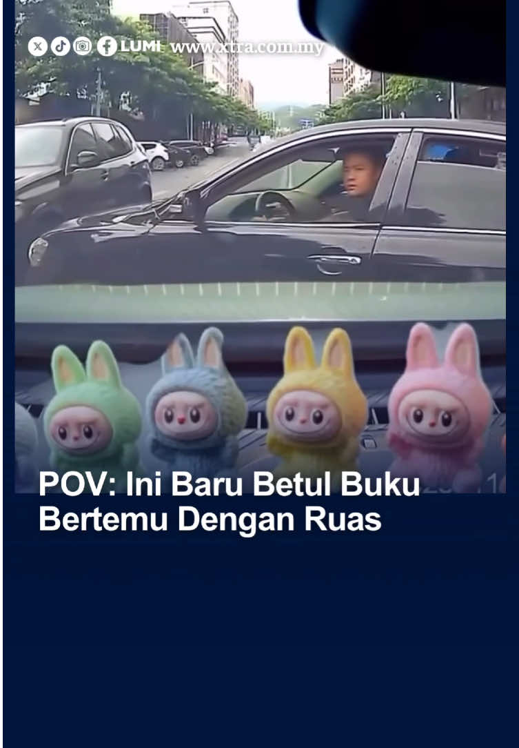 Last-last dia pun tak bagi perhatian, kan dah terlanggar kereta lain🫠 #fyp #xtra #pemandu #marah #langgar Sumber: szrinaaasuria