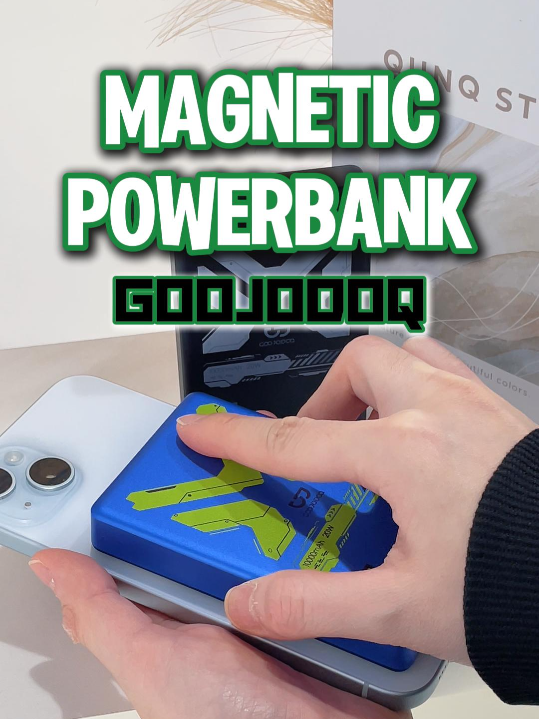 Magnetic Powerbank!! #tiktokmalaysia #senangbawa #fyppppppppppppppppp #tiktokshopmalaysia #grabnow #tekanbegkuning #goojodoq #magneticpowerbank #magnetic #wirelesspowerbank #powerbank #powerbankmurah