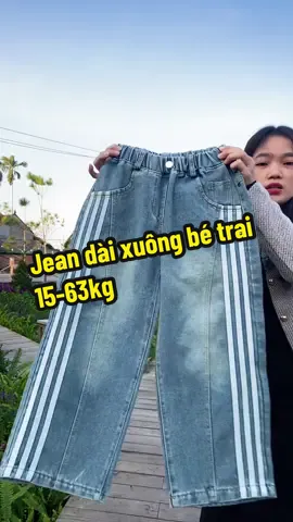 Quần jean dài xuông bé trai 15-63kg#thoitrangtreem #quanjean #quanjeanbetrai #xuhuong #hottrend 
