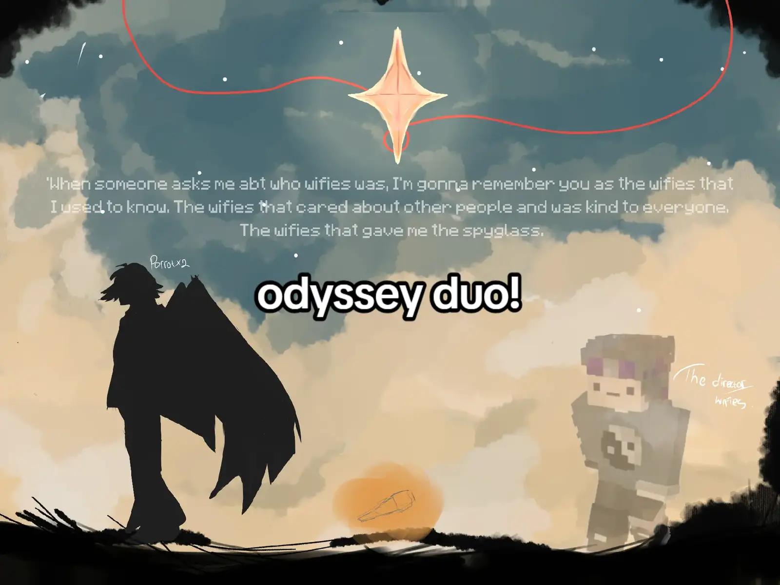 #oddyseyduo : 67  #mcyt #wifies #parrotx2 #unstableuniverse 