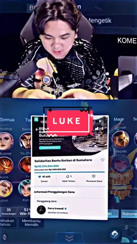 Tembus 10M dalam semalam 😱 mana ni pemerintah?? 😬 @luke  #luke #ferryirwandi #btrp #prayforsumatera #fyp 