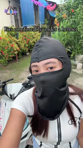 Breathable protection for every ride. #MusionPH #BalaclavaStyle #HelmetLife #RideSafe #ladyrider 
