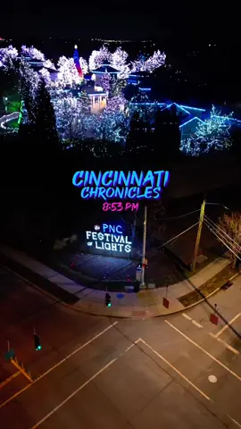 🛸Quick Flight over The Festival of Lights🎬🎄 #fyp #Cincinnati #ohio #holidays #drone 