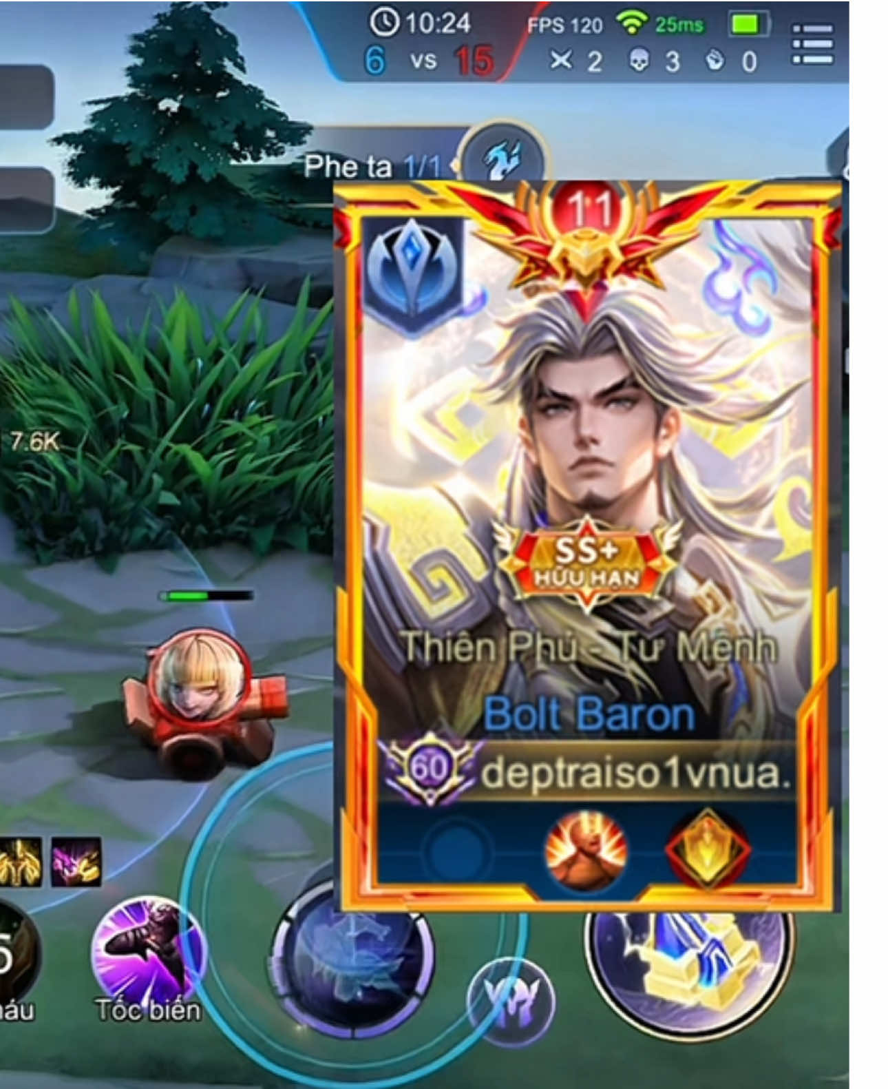 Baron rank vàng #deptraiso1vnua #lienquanmobile #xuhuong #boltbaron 
