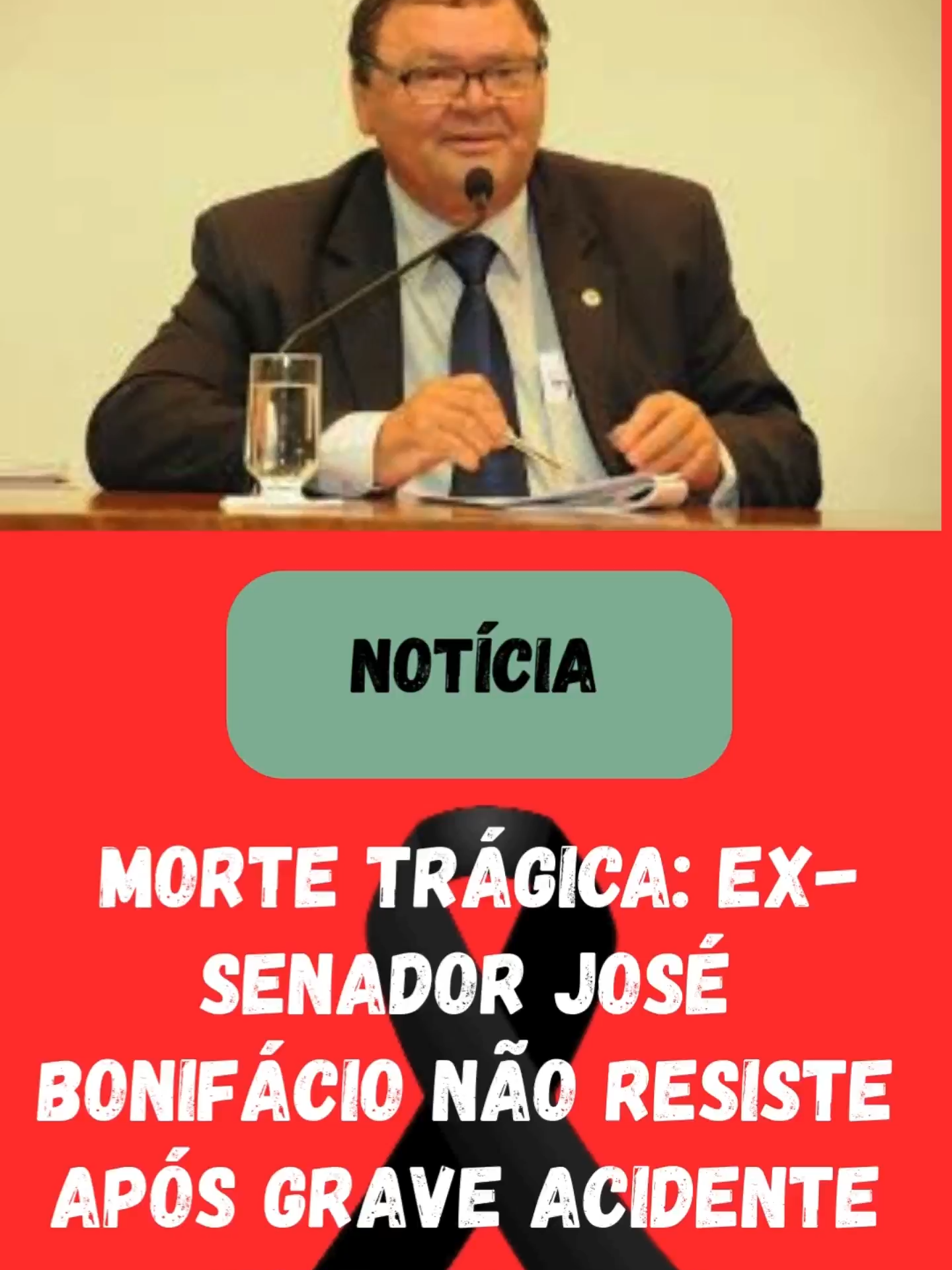 Morte Trágica Ex-Senador José Bonifácio Não Resiste Após Grave Acidente no Tocantins.   A política do Tocantins perdeu uma de suas figuras mais influentes. José Bonifácio, ex-senador e ex-prefeito de Tocantinópolis, morreu aos 74 anos após um grave acidente de trânsito. A cidade está de luto, e autoridades prestam homenagens a um líder que marcou a história do estado. #JoséBonifácio #Tocantins #NotíciaUrgente #Acidente #LutoTocantinópolis