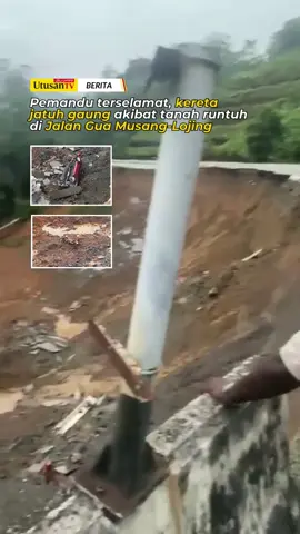 3 DIS 25: SEORANG lelaki terselamat apabila kenderaan yang dipandunya terjatuh ke dalam gaung akibat tanah runtuh di Kilometer 45 Jalan Gua Musang-Lojing berhampiran Pos Blau di Gua Musang, Kelantan pagi tadi. Dalam kejadian kira-kira 5 pagi itu, mangsa terjatuh ke dalam gaung bersama kenderaannya kerana melalui laluan yang sudah ditutup bermula pukul 12 tengah malam. Menurut laporan kejadian disedari petugas Roadcare (M) Sdn. Bhd. yang sedang memantau kawasan terbabit apabila mendengar suara orang minta tolong. Klik kotak hijau untuk berita lanjut 📰  #trendingnewsmalaysia #beritaditiktok #fyp #tanahruntuh #posblau 