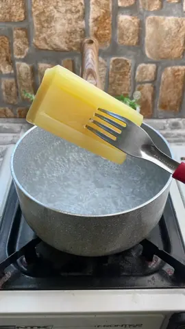 Just put a bar of soap in boiling water and watch what happens!