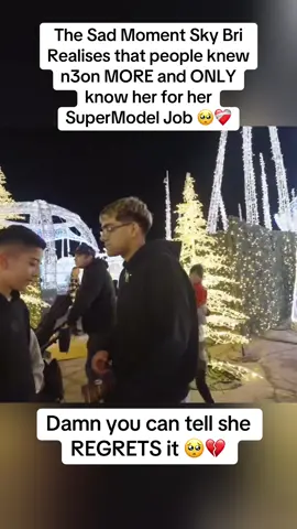 The Sad Moment Sky Bri Realises that people knew n3on MORE and ONLY know her for her SuperModel Job 🥺❤️‍🩹 #n3on #skybri 