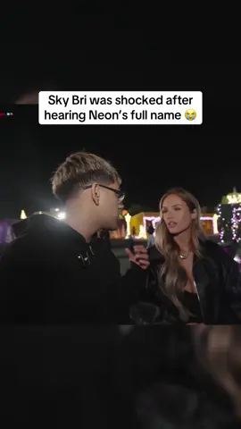 Sky Bri was shocked after hearing Neon’s full name 😭 #n3on #skybri #fyp 