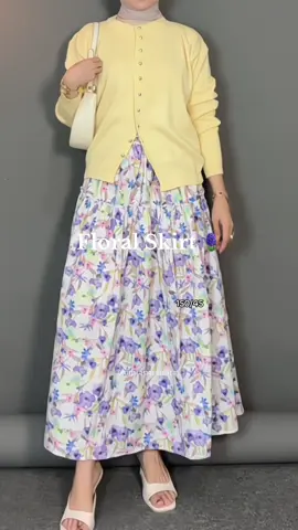 Cantik bgt roknya✨ #floralskirt #flowerskirt #rokbunga 
