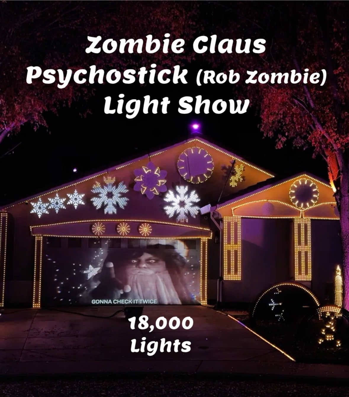 Zombie Claus (Dragula Christmas Remix) - Rob Zombie / Psychostick - Light Show @Rob Zombie @Psychostick #dragula #zombie #remix #christmas #rock
