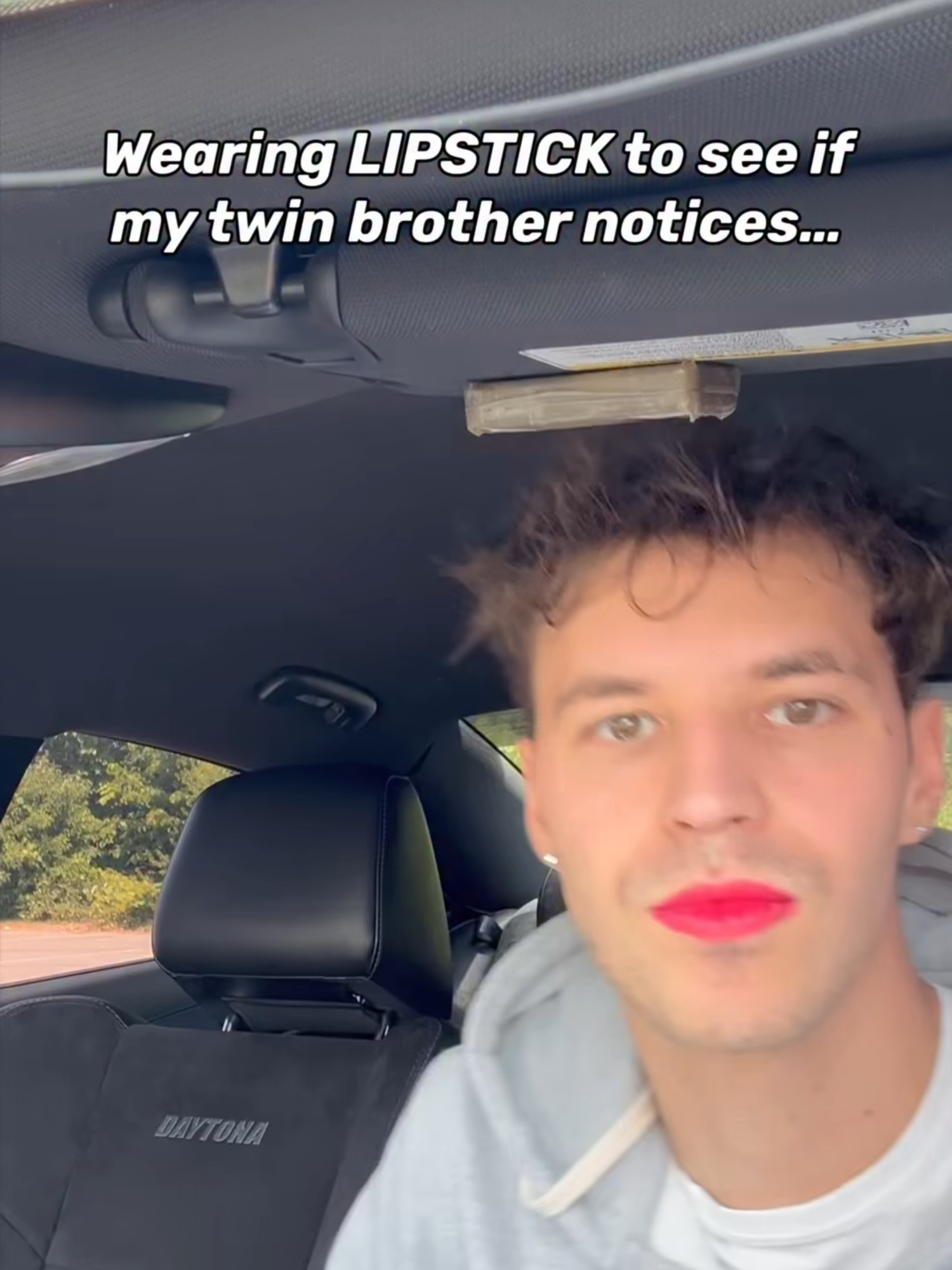 his reaction when I kissed him… LMAO💋😭