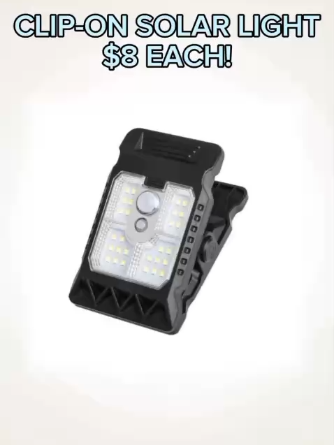 Clip-on Solar Light – INSTOCK! $8 Each! Bright solar-powered lighting that clips easily onto any surface for quick setup. Charges during the day and provides reliable illumination at night. Size: 7.6cm (l) × 5.7cm (w) × 11.4cm (h) Battery: 14500 Lithium battery FREE DELIVERY NATIONWIDE for purchases of $30 and above from us. Message us at +673 8623969 to get yours now! ✉#fypbrunei #bruneitiktok #brunei #FYP #fyp #Brunei #bruneifyp
