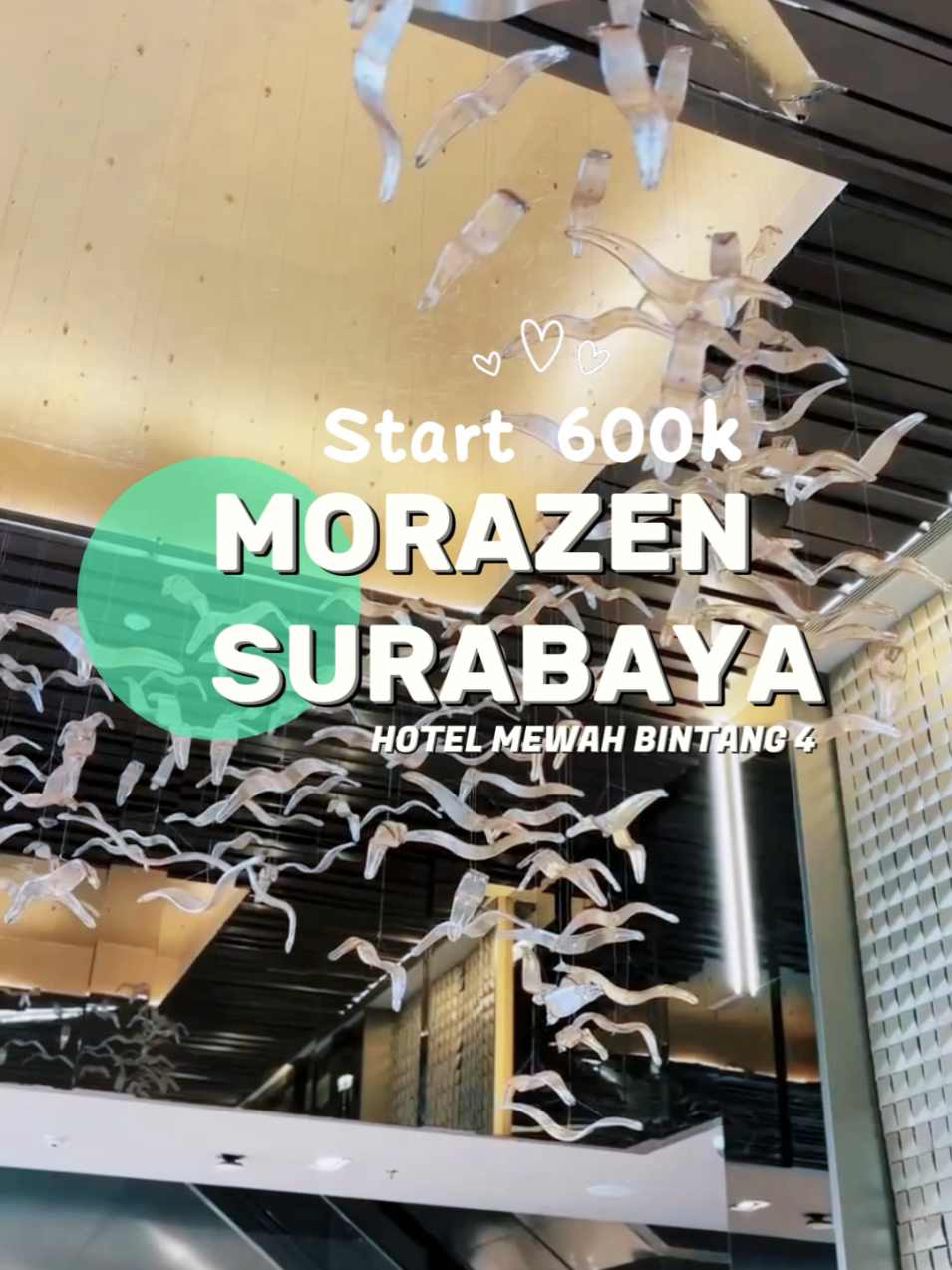 Hotel Mewah Bintang 4 yang ada di Tengah kota Surabaya. Morazen Surabaya yang deket buat jalan² ataupun shopping ke mall TP dan juga deket ke stasiun Gubeng. Cocok utk liburan akhir tahun atau yang mau ngerayain malam tahun baruan di Surabaya. Buruan ambil promonya cuman dg klik lokasi si videoku yaa 🧳 #morazensurabaya #hotelmewahsurabaya #staycationsurabaya #promohotel #fyp 