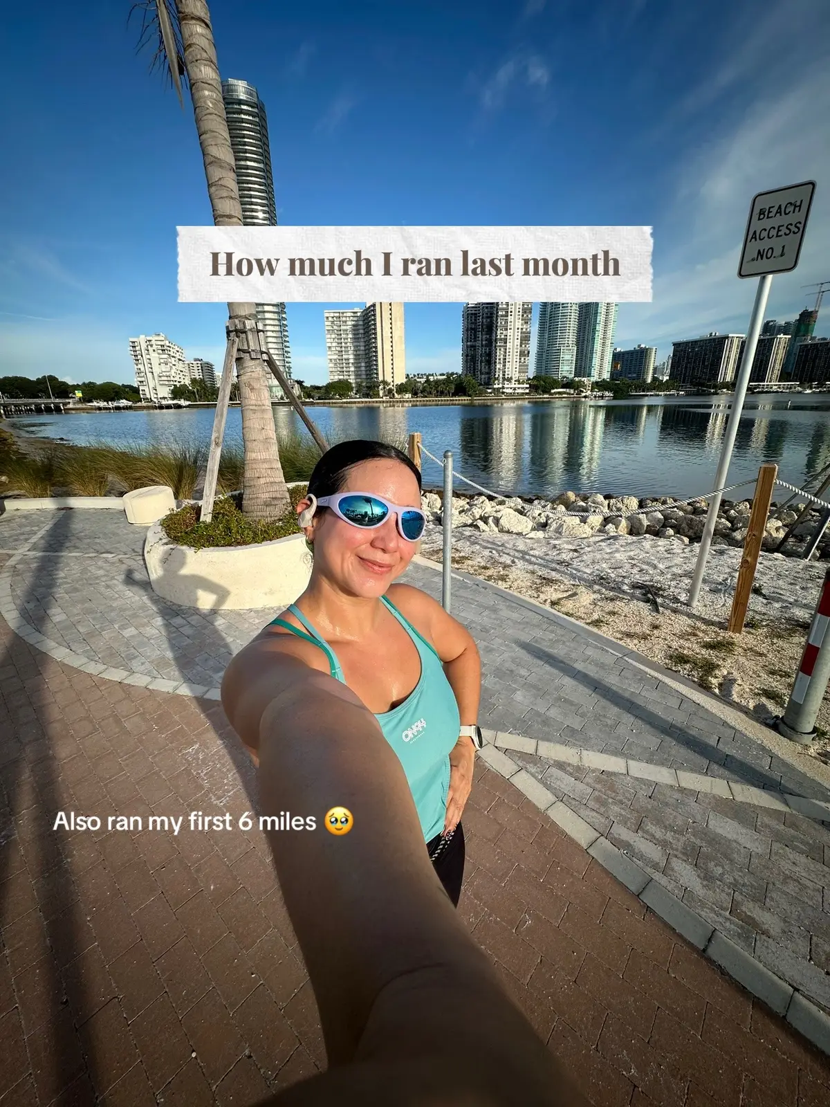 Wow I can’t believe I spent almost 6 hours running last month. It’s incredible what we can do when we make things a habit. If you’ve been wanting to start running, but don’t know where to start. Let me know if you want me to create a video with tips for beginners. #nikerunclub #runnergirl #runningtips #runningmotivation #miamirunner 