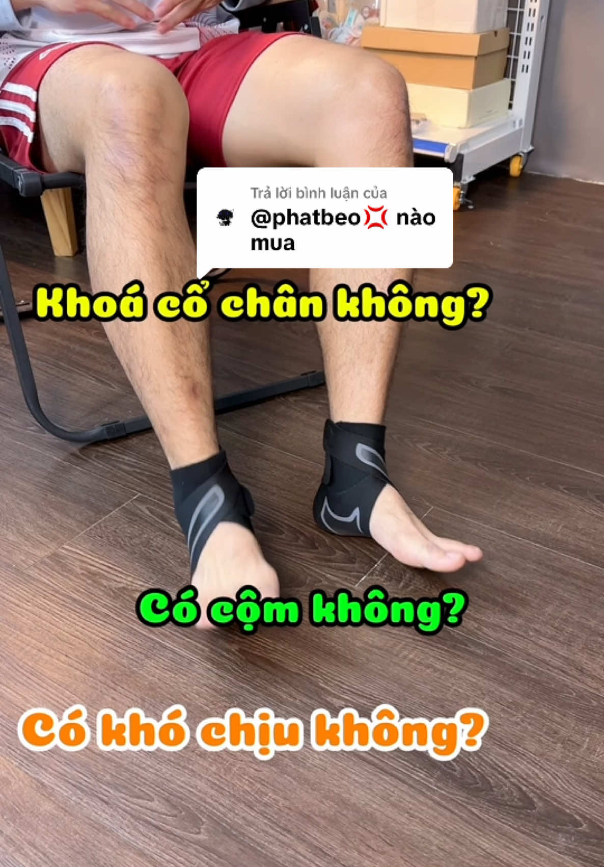 Trả lời @️ băng quấn cổ chân rất rẻ chỉ còn 28K, bảo vệ tránh lật cổ chân khi chơi thể thao. #bangquancochan #latcochan #dabong #bongdaphui 