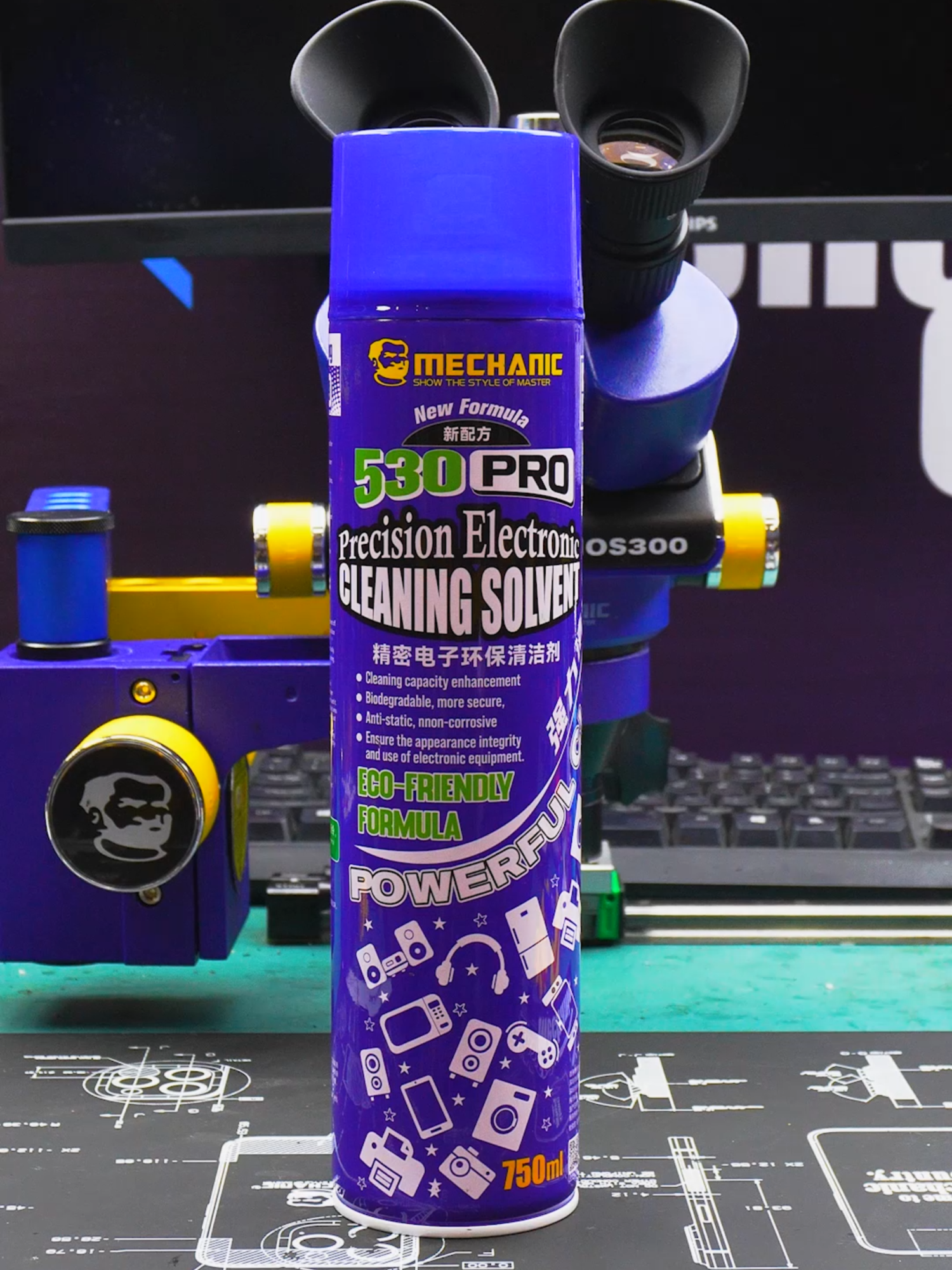 维修佬精密电子环保清洁剂 Mechanic Precision Electronic Eco-friendly Cleaner 【530 PRO】