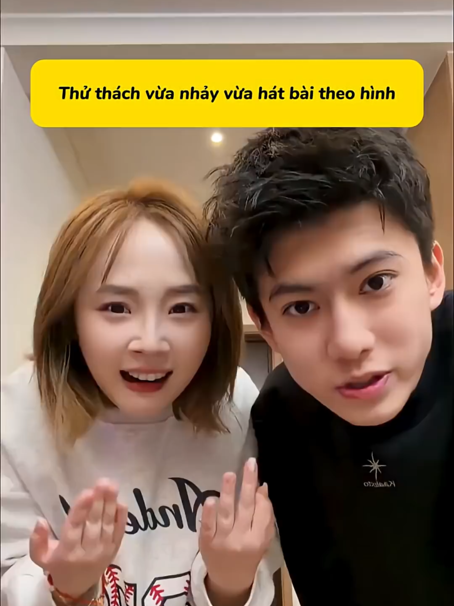 Thử thách vừa nhảy vừa hát theo hình #xuhuong #tinhyeu #capdoi #haihuoctrungquoc #gaixinh