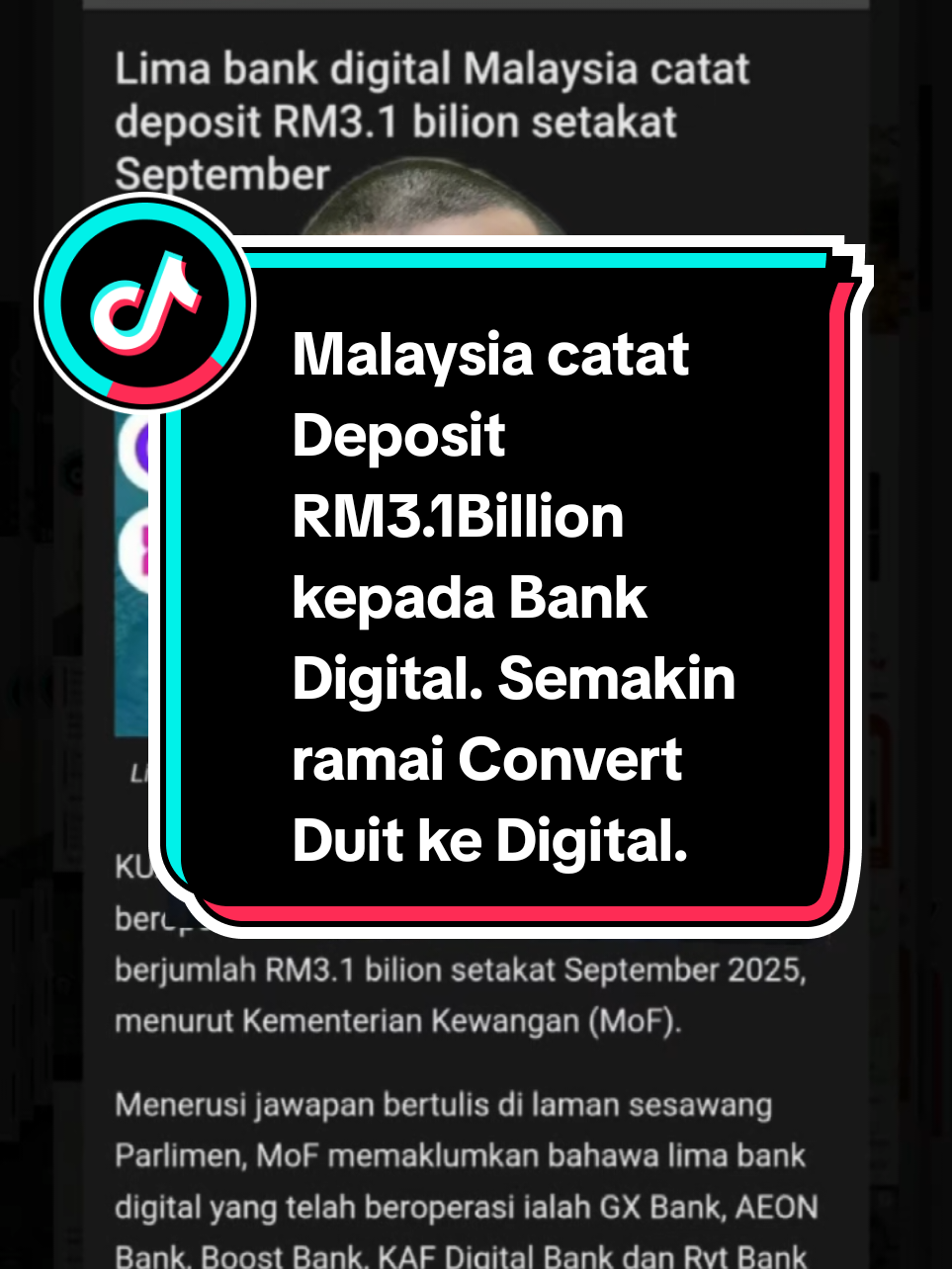 Ini bukan kemajuan.Ini perangkap. RM3.1 bilion duit rakyat kini dalam server, bukan dalam tangan. Satu glitch… habis. 🔥 SHARE kalau kau pun rasa benda ni bahaya. #digitalmoneytrap #Kebebasankewangan #BankDigitalMalaysia #financialawareness #simpanemassekarang 