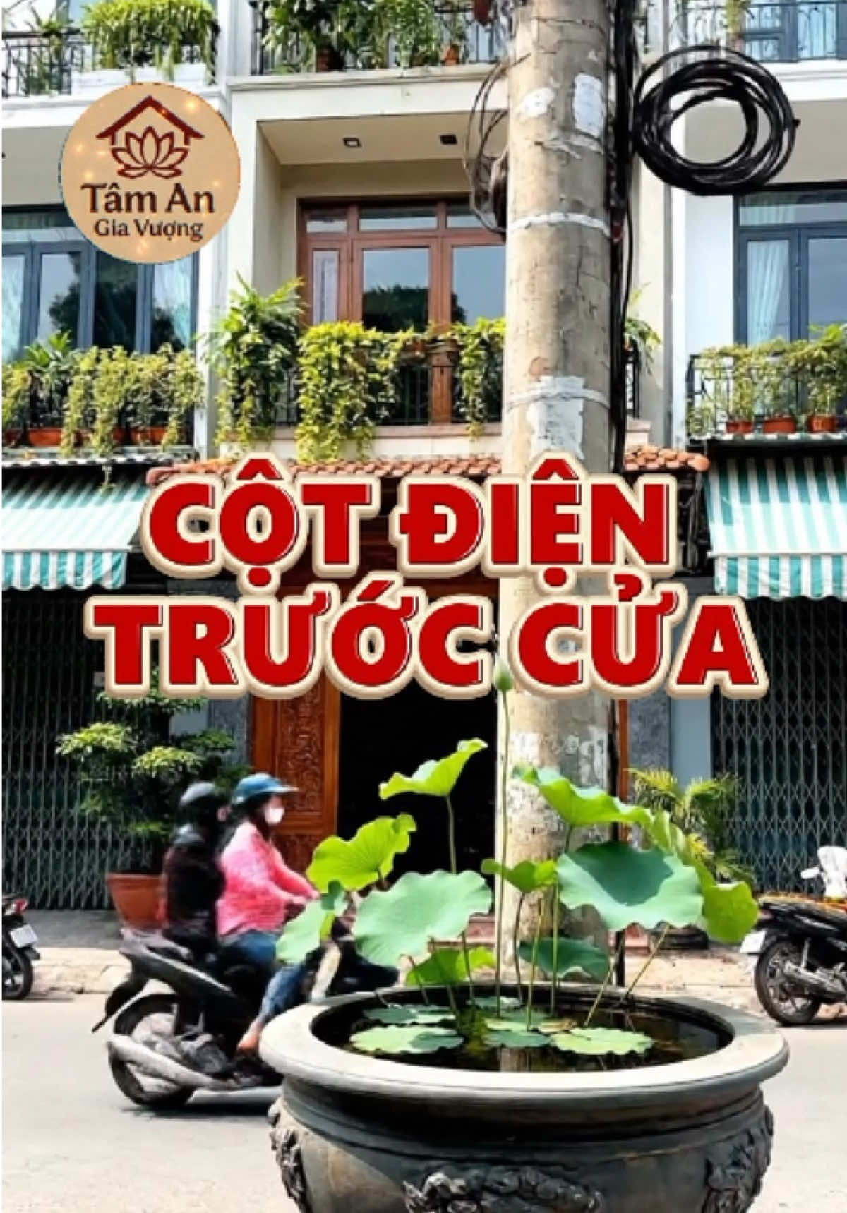 Cột điện ngay trước nhà xử lý thế nào? #hoagiaiphongthuy #tailoc #phongthuy #viral 