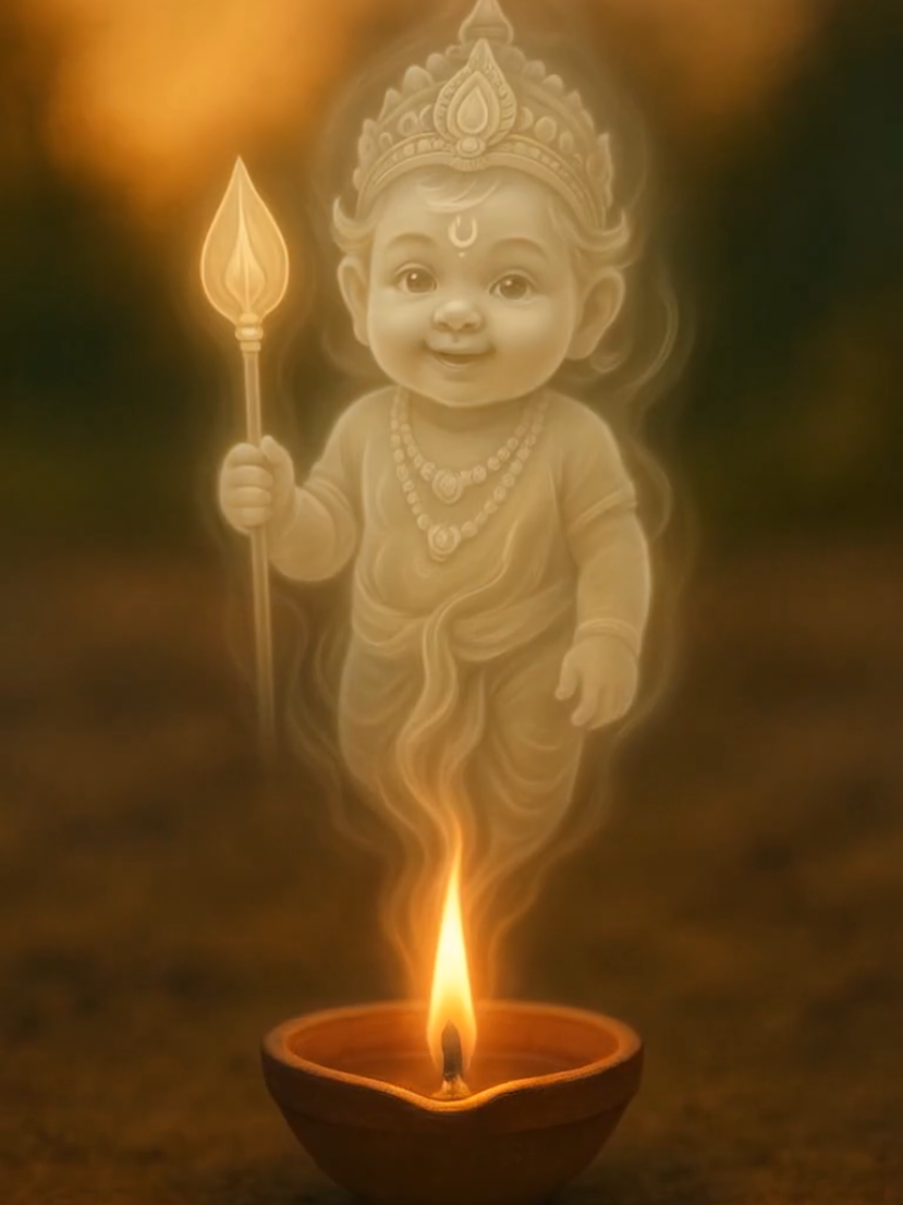 When the Deepam flame becomes divine… Muruga arrives 🔥✨ 🪔  Happy Karthigai Deepam 🪔✨️ #ai #aivideo #karthigaideepam #murugansong #fyppppppppppppppppppppppp 