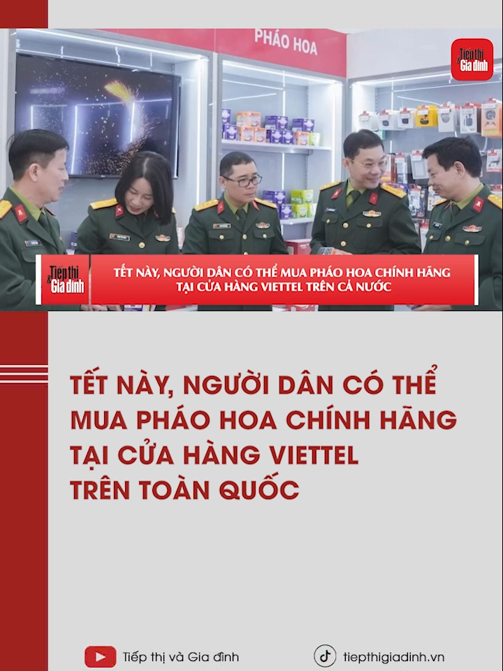 Tết này, người dân có thể mua pháo hoa chính hãng tại cửa hàng Viettel trên toàn quốc #tiktoknews #tiepthigiadinh #learontiktok #viettel #phaohoa